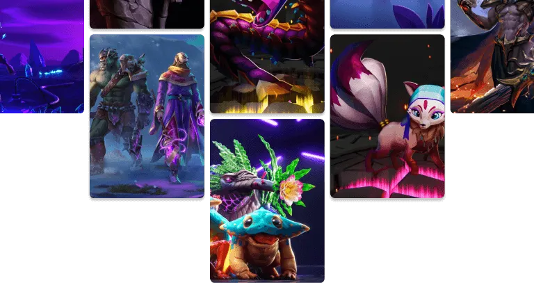 Collage of web3 games